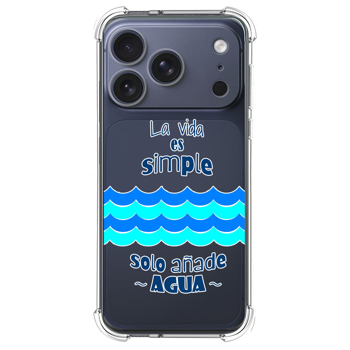 Funda Silicona Antigolpes para Iphone 17 Pro (6.3) diseño Agua Dibujos