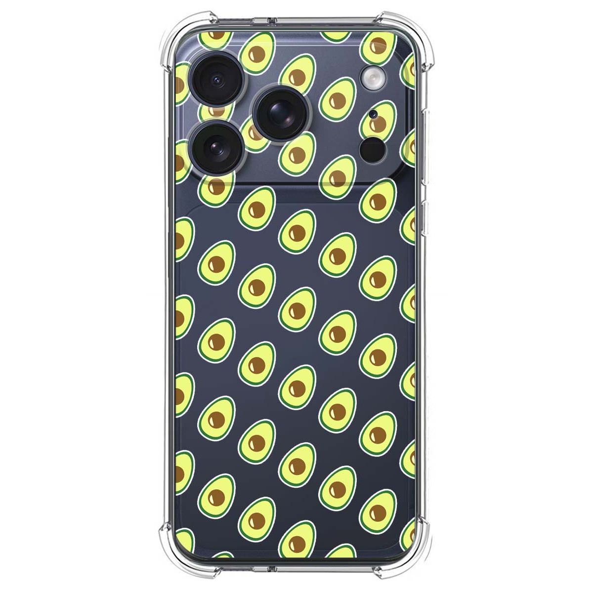 Funda Silicona Antigolpes para Iphone 17 Pro (6.3) diseño Aguacate Dibujos