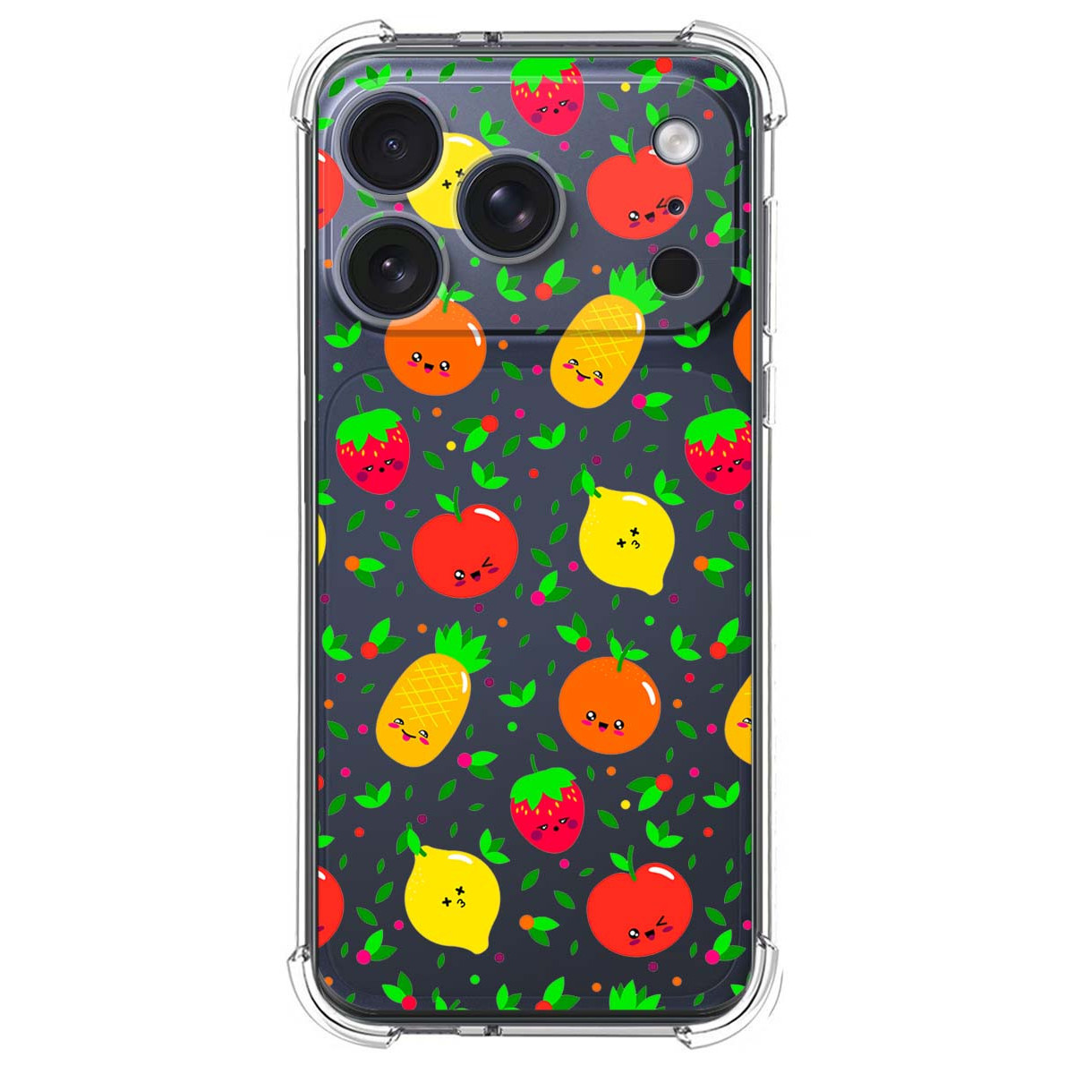 Funda Silicona Antigolpes para Iphone 17 Pro (6.3) diseño Frutas 01 Dibujos