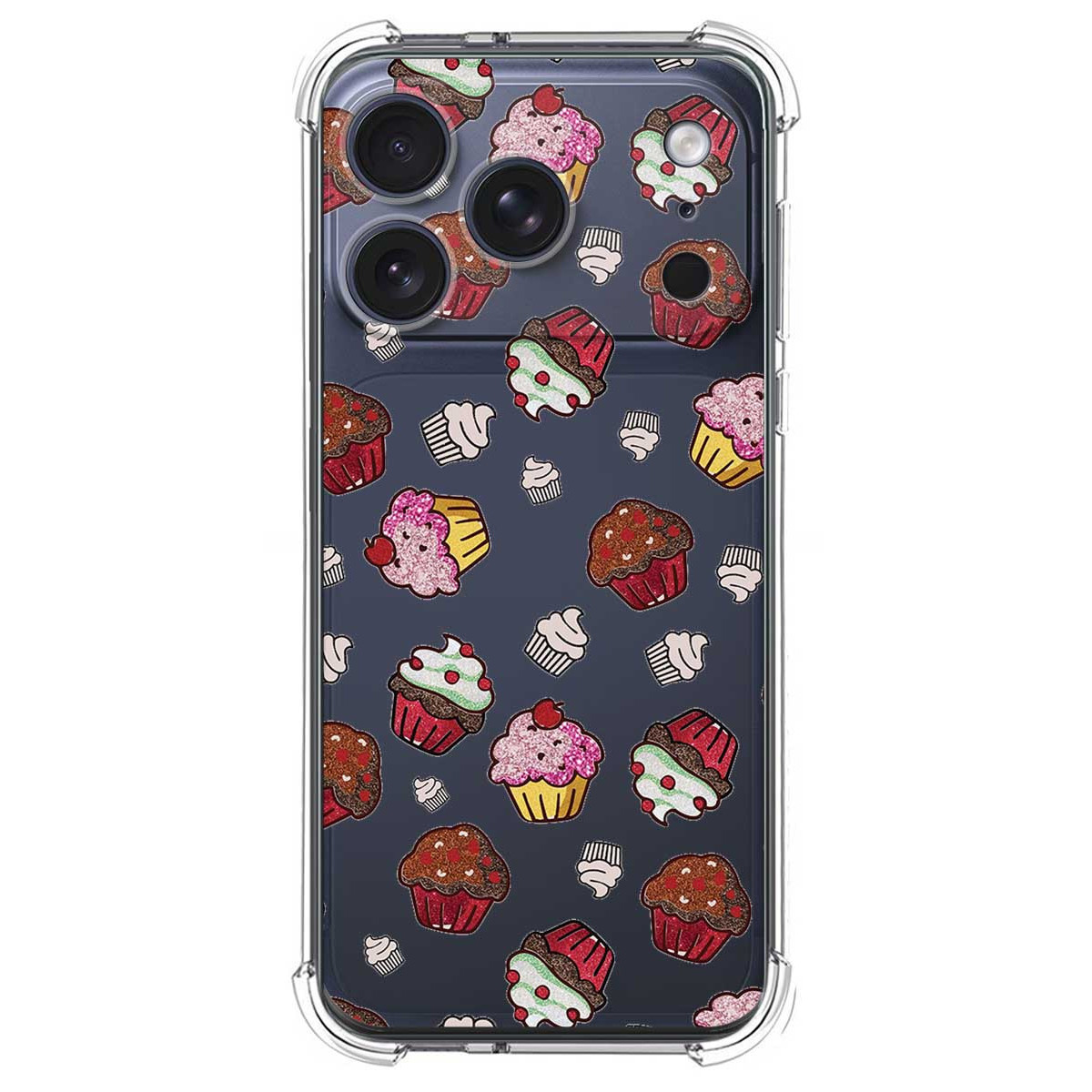 Funda Silicona Antigolpes para Iphone 17 Pro (6.3) diseño Muffins Dibujos