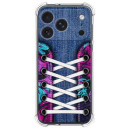 Funda Silicona Antigolpes para Iphone 17 Pro (6.3) diseño Zapatillas 06 Dibujos