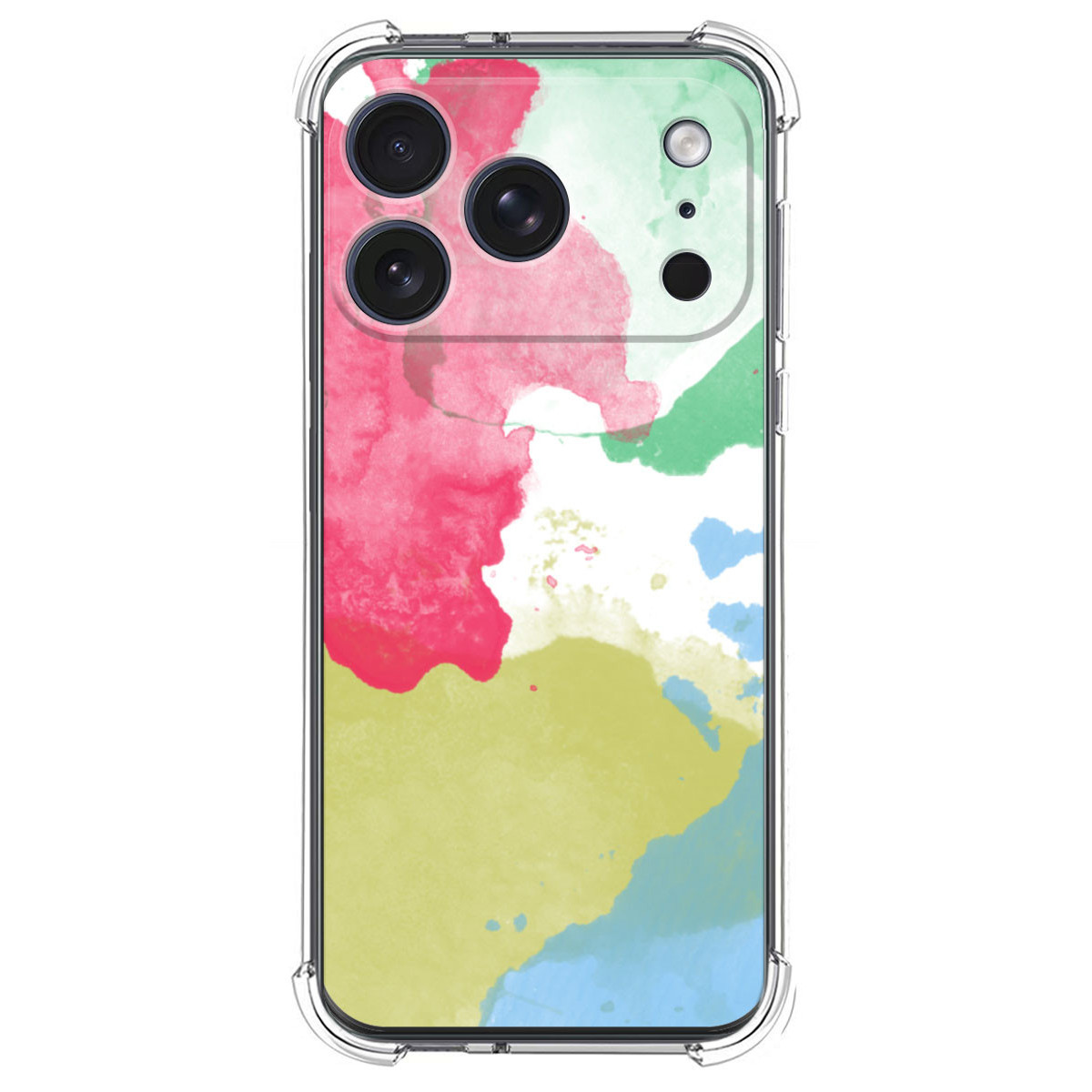 Funda Silicona Antigolpes para Iphone 17 Pro (6.3) diseño Acuarela 02 Dibujos