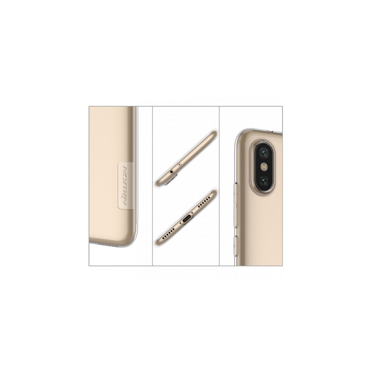 Funda Gel Tpu Nillkin Nature para Xiaomi Mi 6X / Mi A2 Color Transparente
