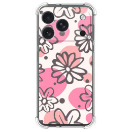 Funda Silicona Antigolpes para Iphone 17 Pro (6.3) diseño Flores 09 Dibujos
