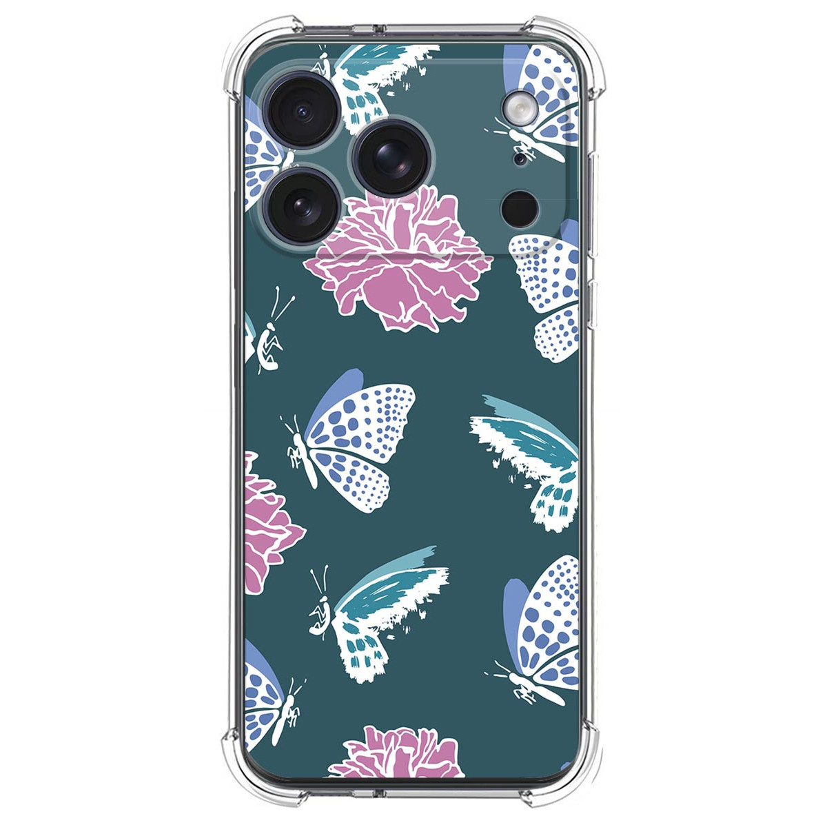 Funda Silicona Antigolpes para Iphone 17 Pro (6.3) diseño Flores 10 Dibujos