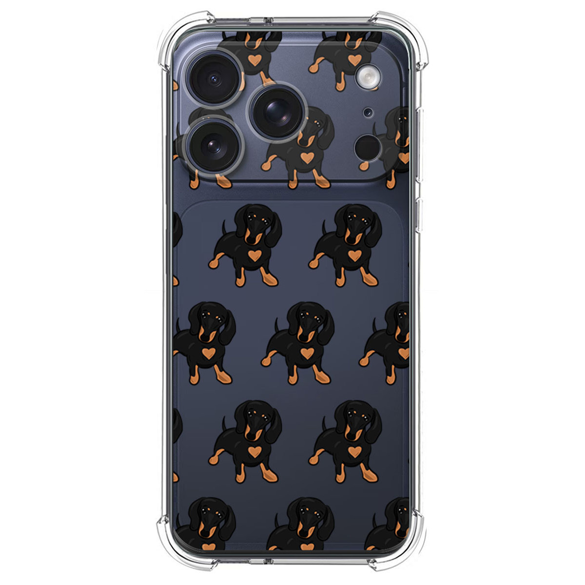 Funda Silicona Antigolpes para Iphone 17 Pro (6.3) diseño Perros 10 Dibujos