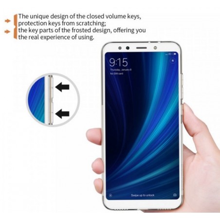 Funda Gel Tpu Nillkin Nature para Xiaomi Mi 6X / Mi A2 Color Transparente