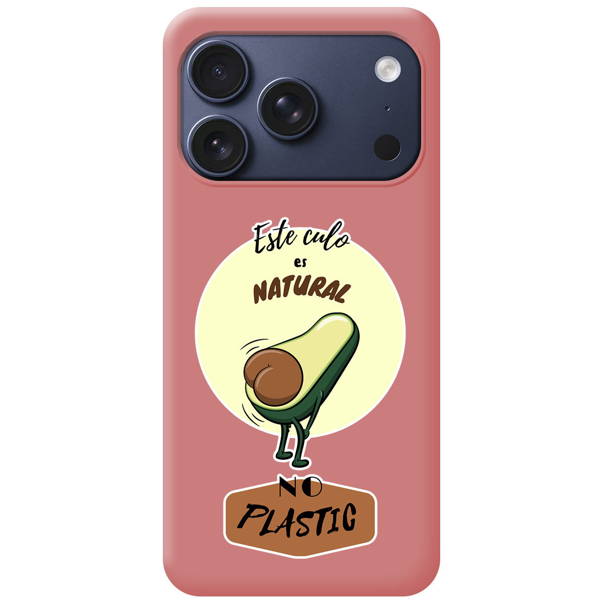 Funda Silicona Líquida Rosa para Iphone 17 Pro (6.3) diseño Culo Natural Dibujos