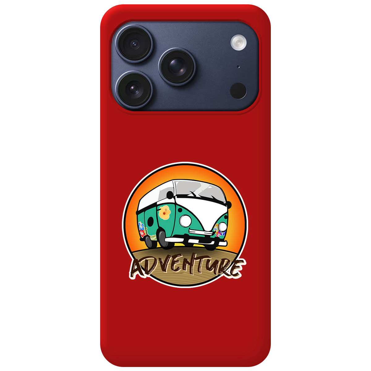 Funda Silicona Líquida Roja para Iphone 17 Pro (6.3) diseño Adventure Dibujos