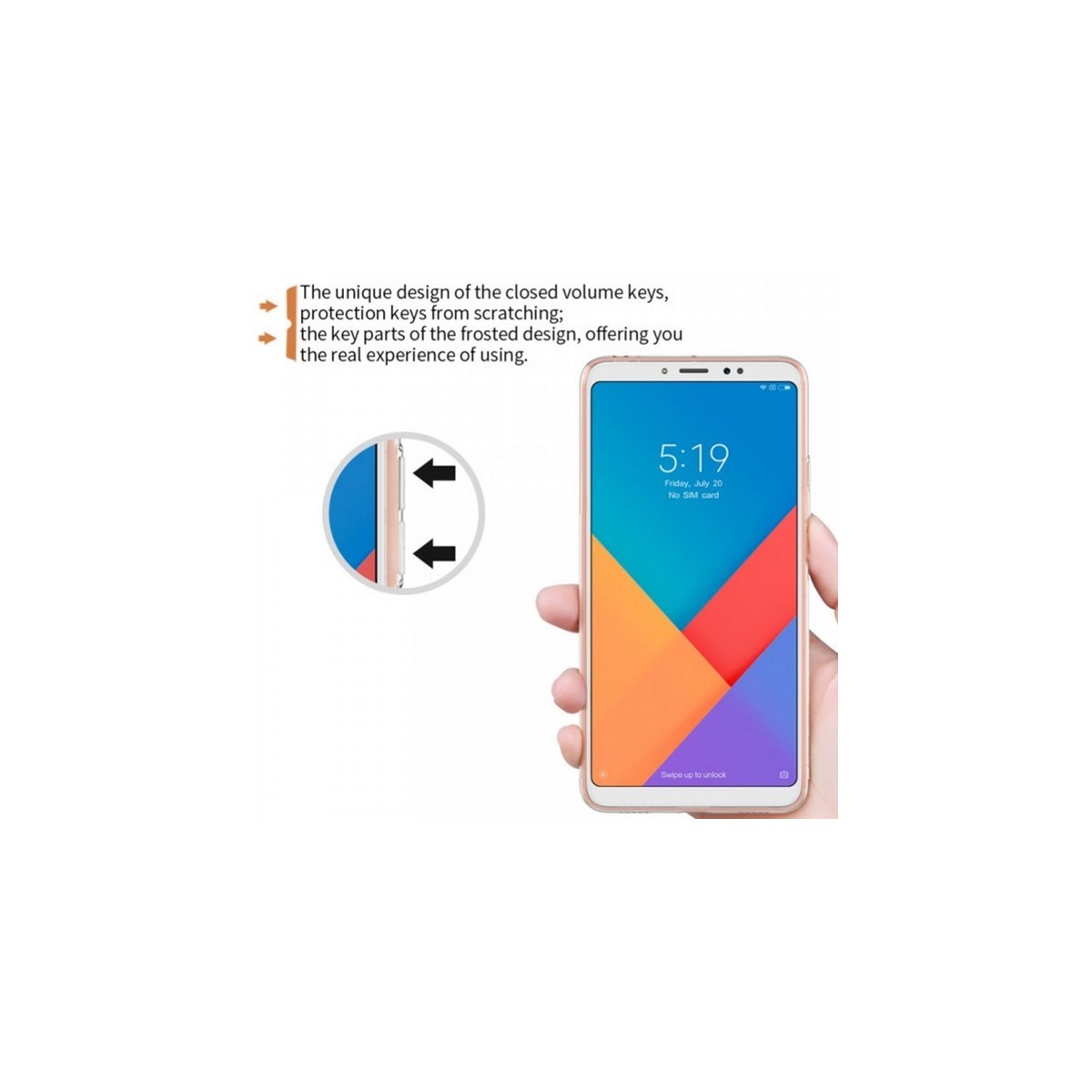 Funda Gel Tpu Nillkin Nature para Xiaomi Mi Max 3 Color Transparente