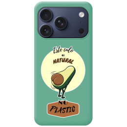 Funda Silicona Líquida Verde para Iphone 17 Pro (6.3) diseño Culo Natural Dibujos