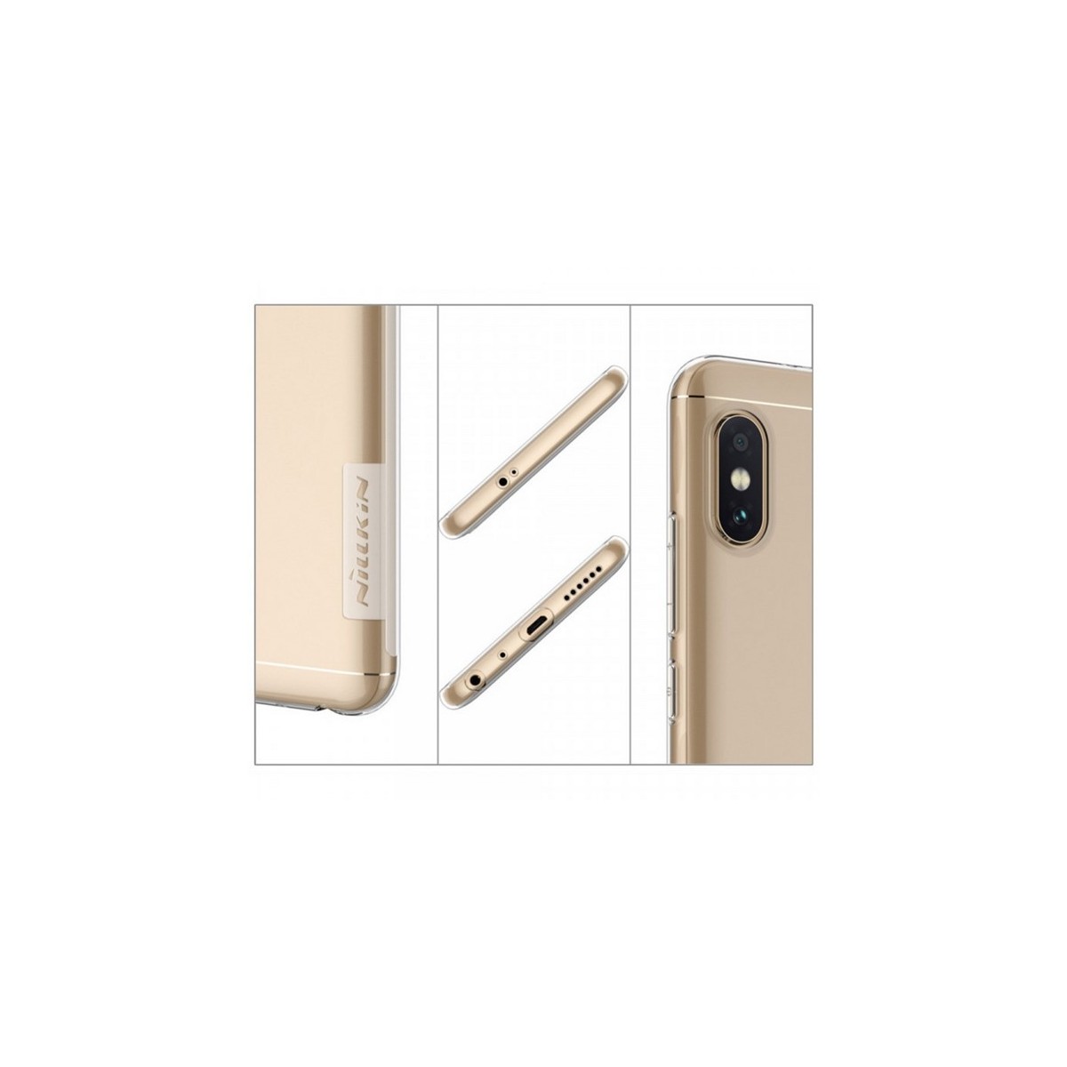 Funda Gel Tpu Nillkin Nature para Xiaomi Redmi Note 5 / Note 5 Pro Color Transparente