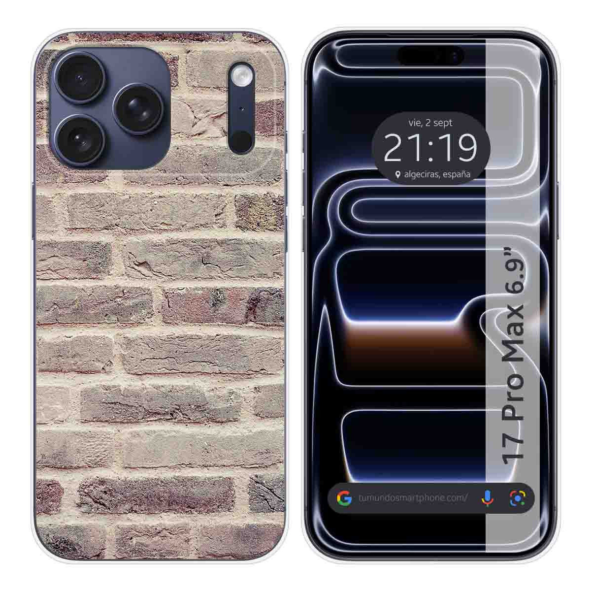 Funda Silicona para Iphone 17 Pro Max (6.9) diseño Ladrillo 01 Dibujos