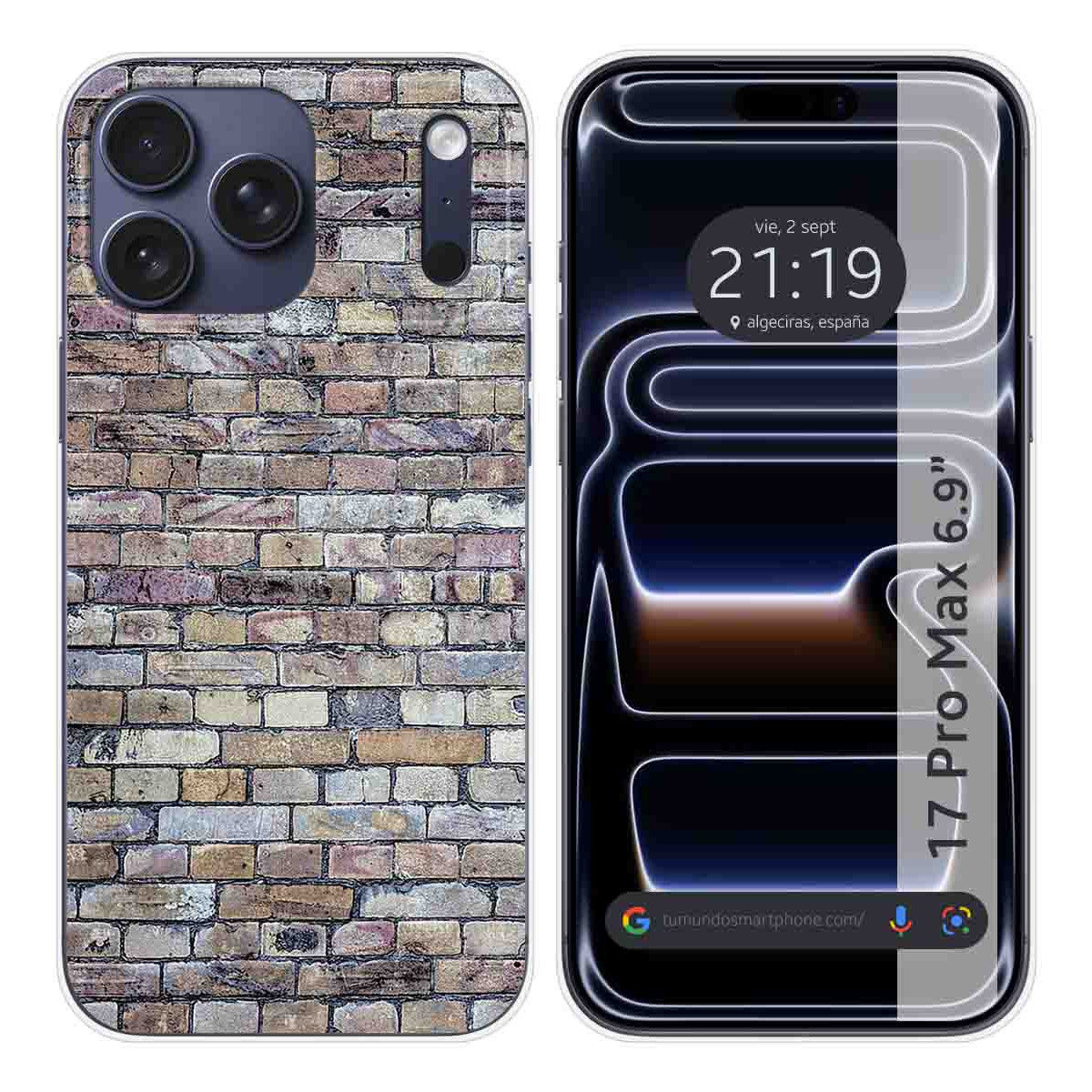 Funda Silicona para Iphone 17 Pro Max (6.9) diseño Ladrillo 02 Dibujos