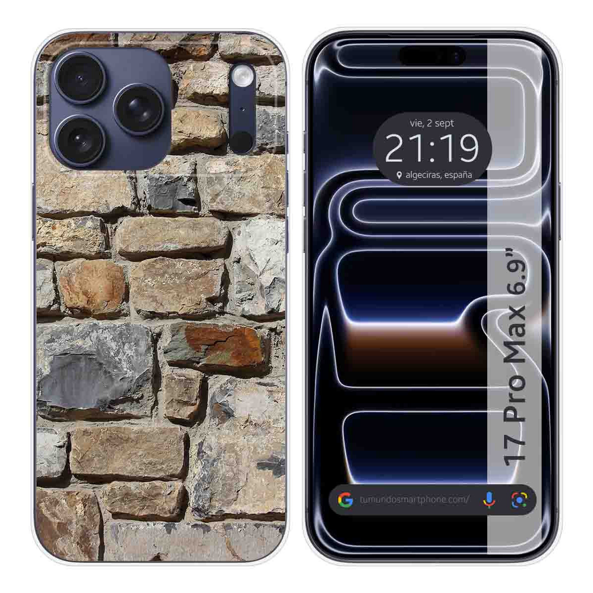 Funda Silicona para Iphone 17 Pro Max (6.9) diseño Ladrillo 03 Dibujos