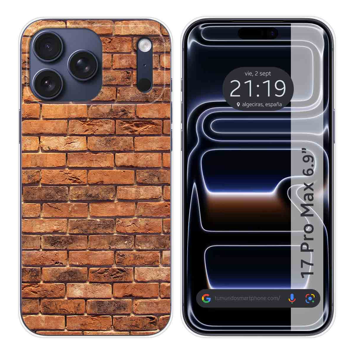 Funda Silicona para Iphone 17 Pro Max (6.9) diseño Ladrillo 04 Dibujos