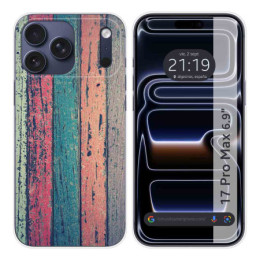 Funda Silicona para Iphone 17 Pro Max (6.9) diseño Madera 10 Dibujos