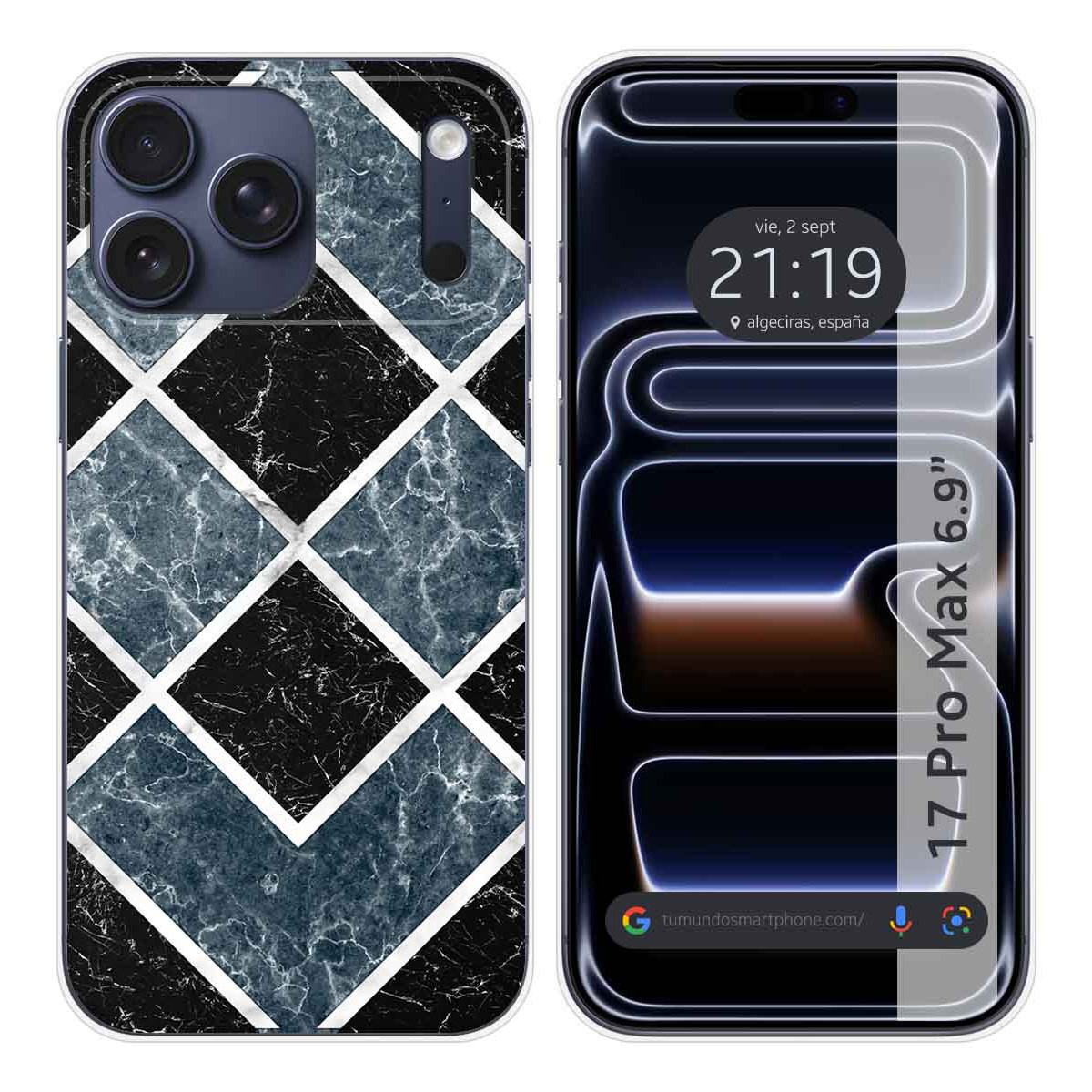 Funda Silicona para Iphone 17 Pro Max (6.9) diseño Mármol 06 Dibujos