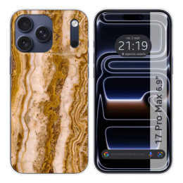 Funda Silicona para Iphone 17 Pro Max (6.9) diseño Mármol 10 Dibujos