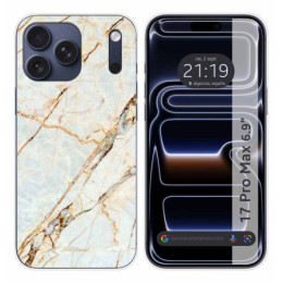Funda Silicona para Iphone 17 Pro Max (6.9) diseño Mármol 13 Dibujos