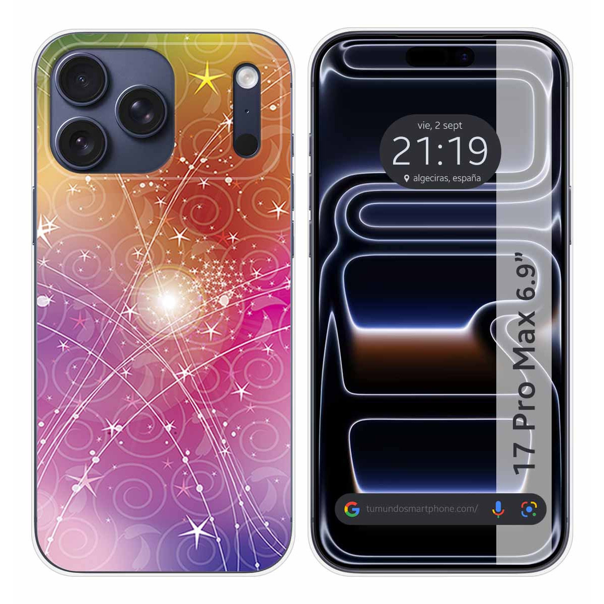 Funda Silicona para Iphone 17 Pro Max (6.9) diseño Abstracto Dibujos