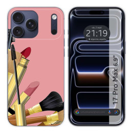 Funda Silicona para Iphone 17 Pro Max (6.9) diseño Brochas Dibujos