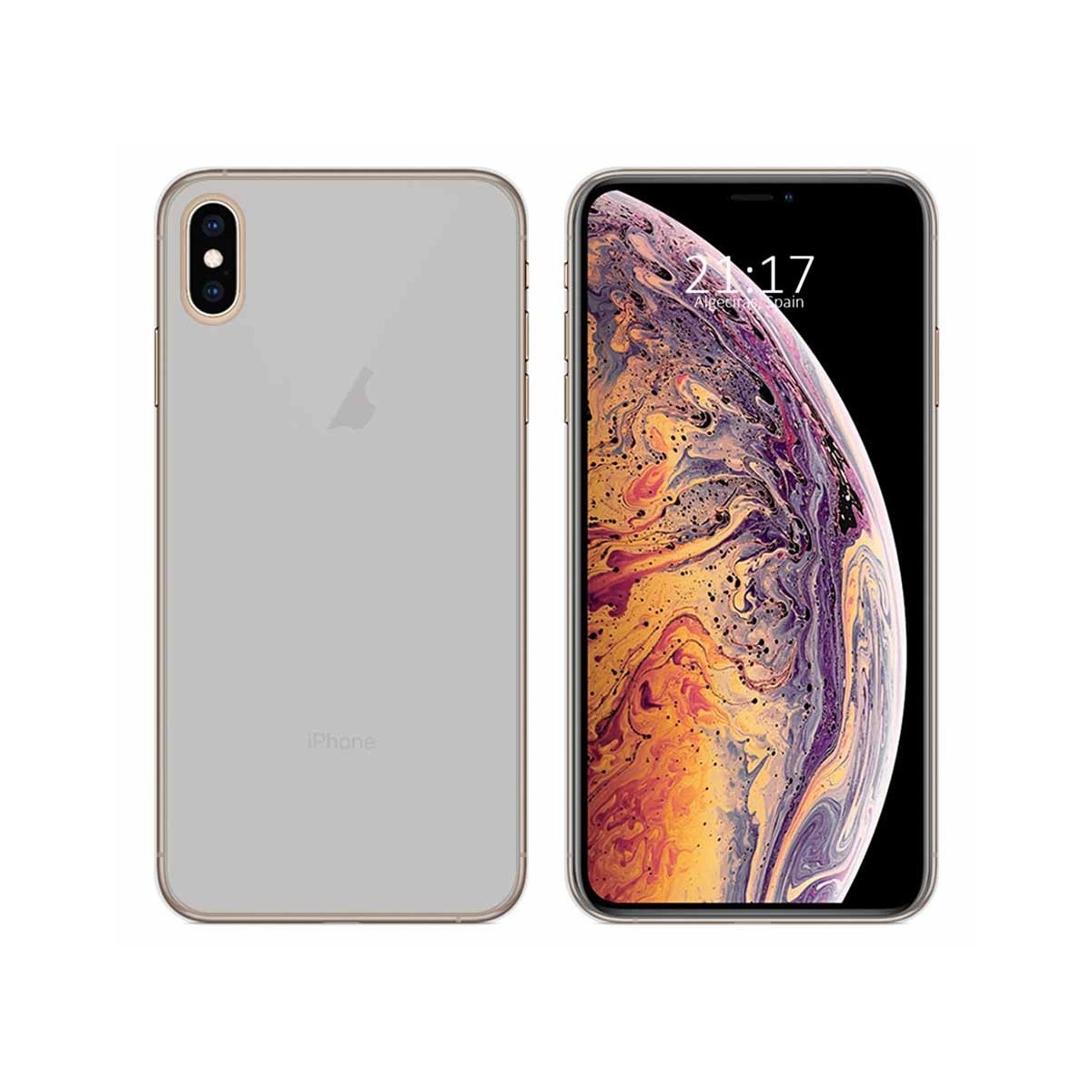 Funda Gel Tpu para Iphone XS Max Color Transparente