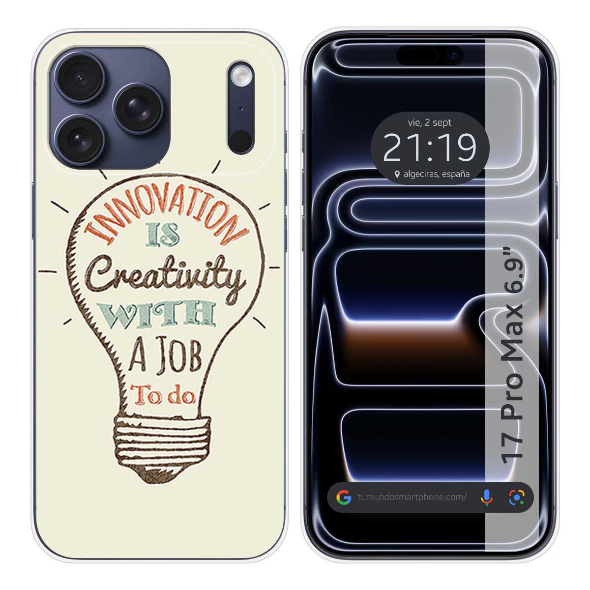Funda Silicona para Iphone 17 Pro Max (6.9) diseño Creativity Dibujos