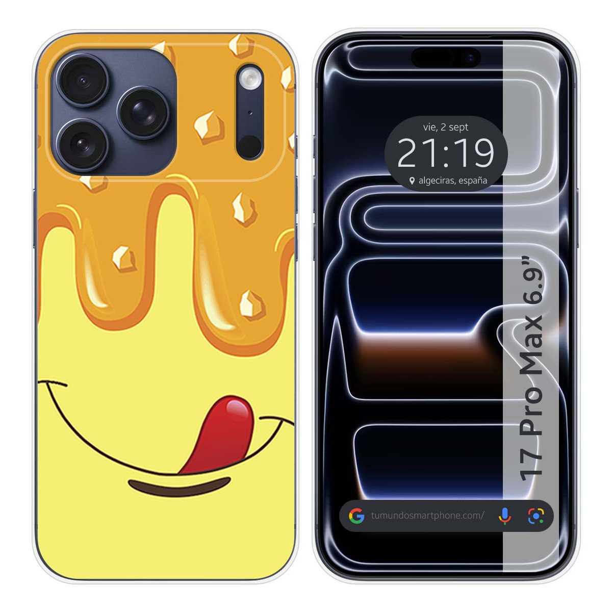 Funda Silicona para Iphone 17 Pro Max (6.9) diseño Helado Vainilla Dibujos
