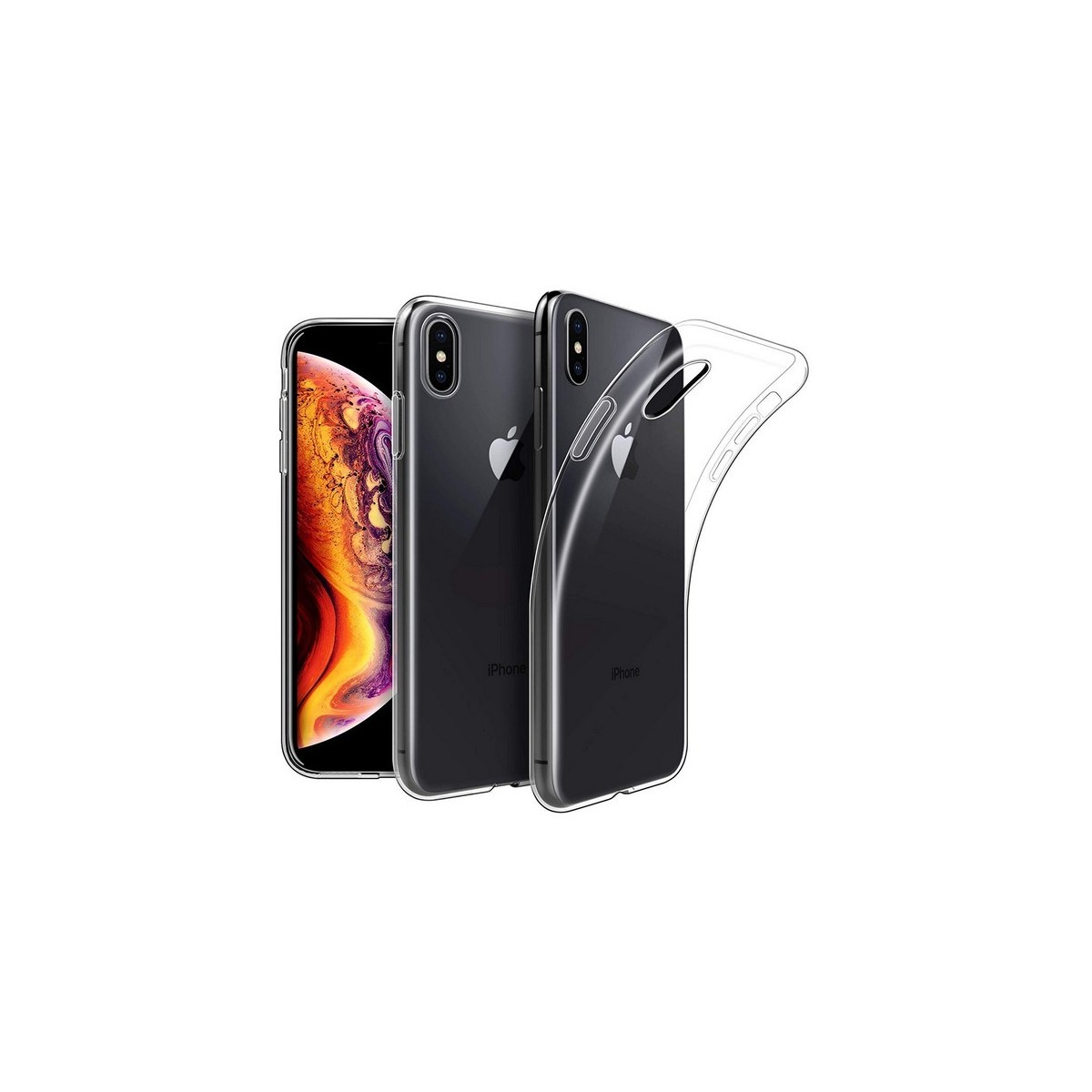 Funda Gel Tpu Fina Ultra-Thin 0,5mm Transparente para Iphone XS Max
