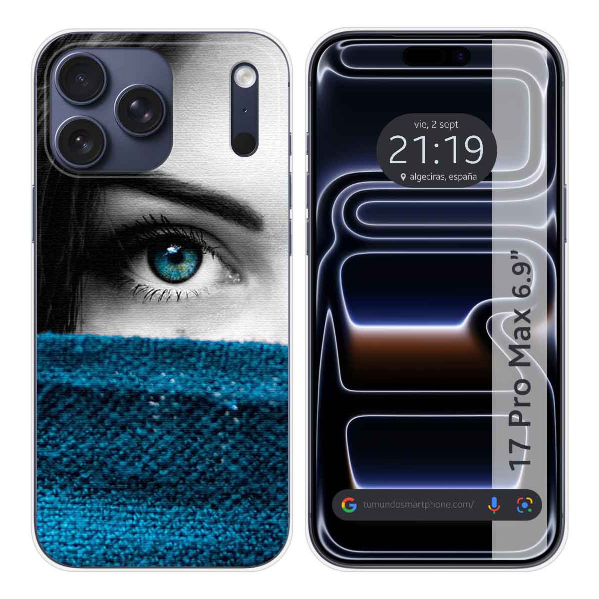 Funda Silicona para Iphone 17 Pro Max (6.9) diseño Ojo Dibujos