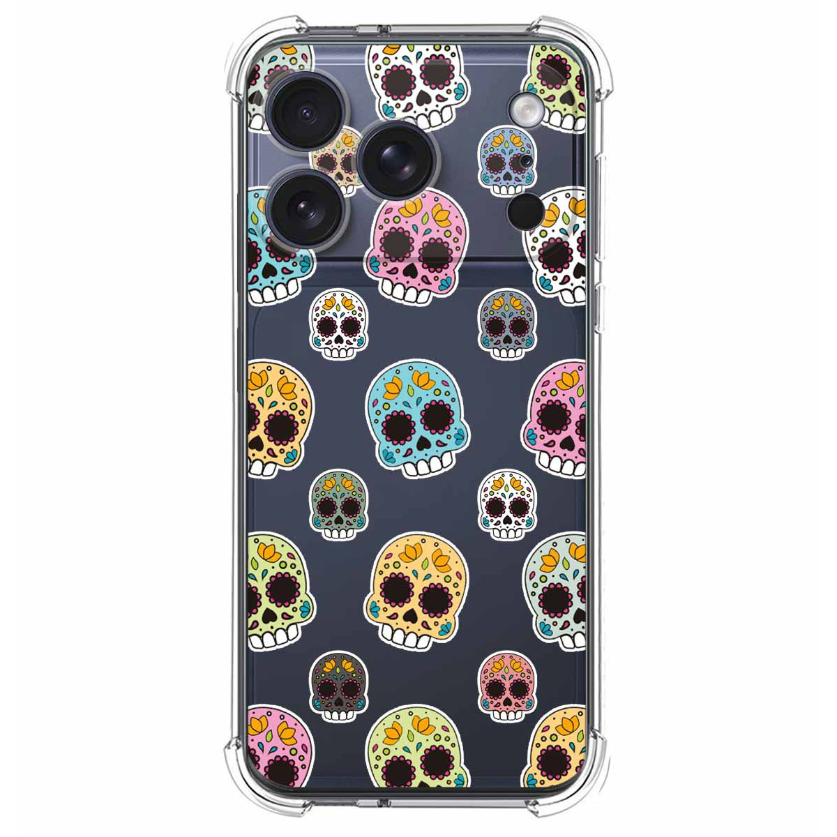 Funda Silicona Antigolpes para Iphone 17 Pro Max (6.9) diseño Catrina Dibujos