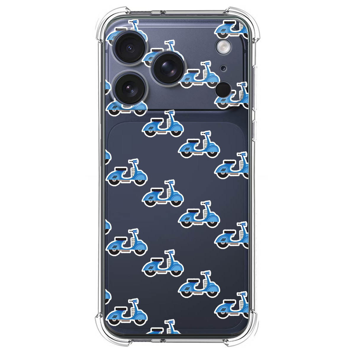 Funda Silicona Antigolpes para Iphone 17 Pro Max (6.9) diseño Scooter Dibujos