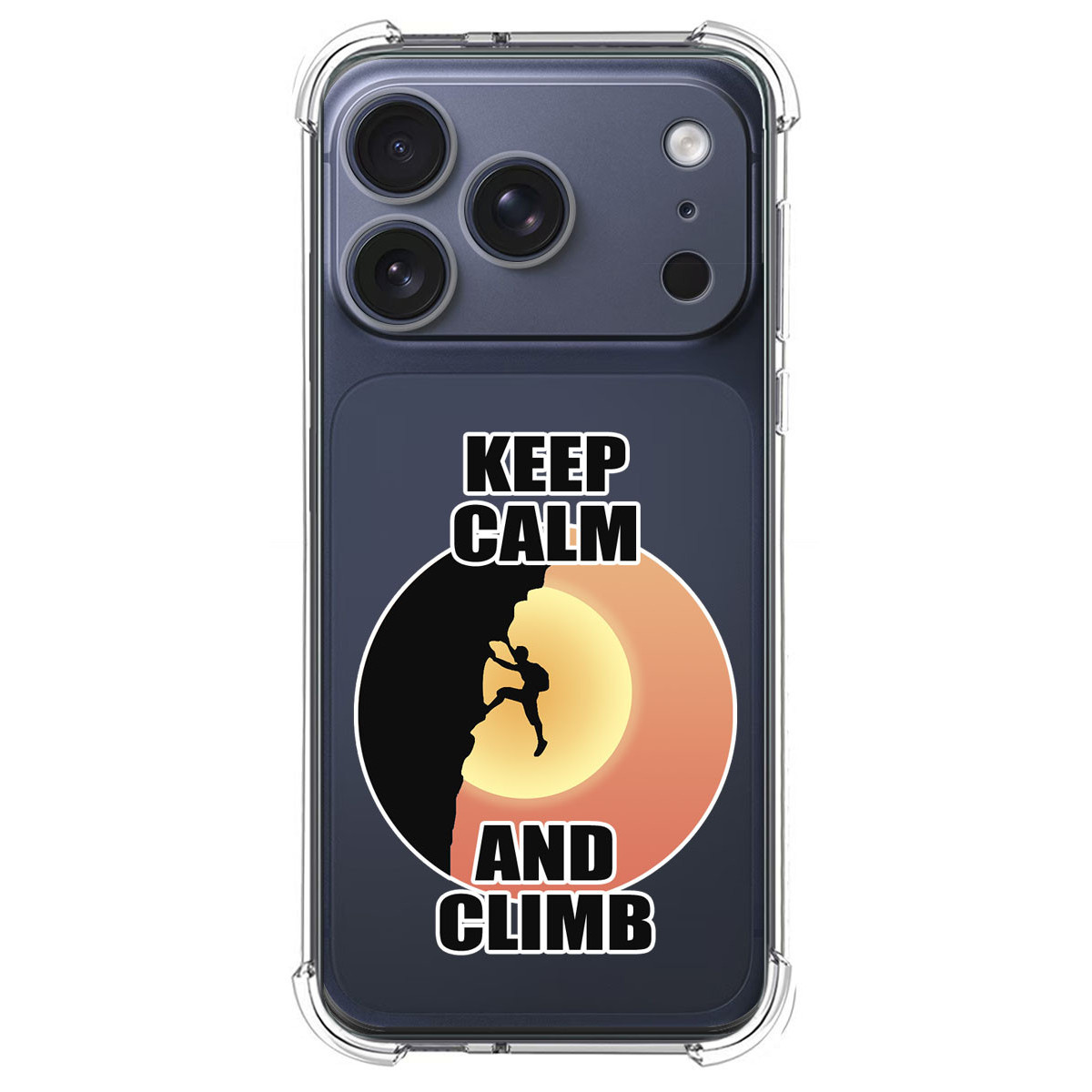 Funda Silicona Antigolpes para Iphone 17 Pro Max (6.9) diseño Hombre Escalada Dibujos