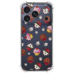 Funda Silicona Antigolpes para Iphone 17 Pro Max (6.9) diseño Muffins Dibujos