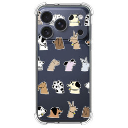 Funda Silicona Antigolpes para Iphone 17 Pro Max (6.9) diseño Perros Dibujos