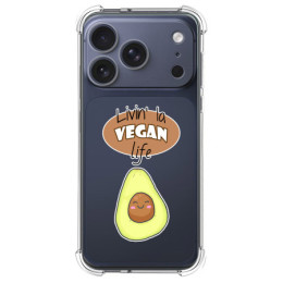 Funda Silicona Antigolpes para Iphone 17 Pro Max (6.9) diseño Vegan Life Dibujos