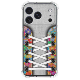Funda Silicona Antigolpes para Iphone 17 Pro Max (6.9) diseño Zapatillas 04 Dibujos
