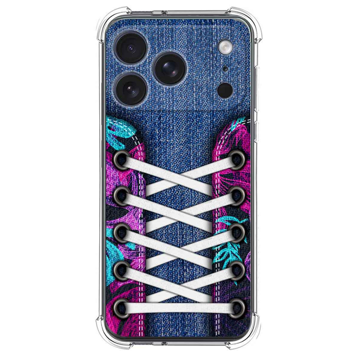 Funda Silicona Antigolpes para Iphone 17 Pro Max (6.9) diseño Zapatillas 06 Dibujos