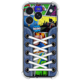 Funda Silicona Antigolpes para Iphone 17 Pro Max (6.9) diseño Zapatillas 14 Dibujos