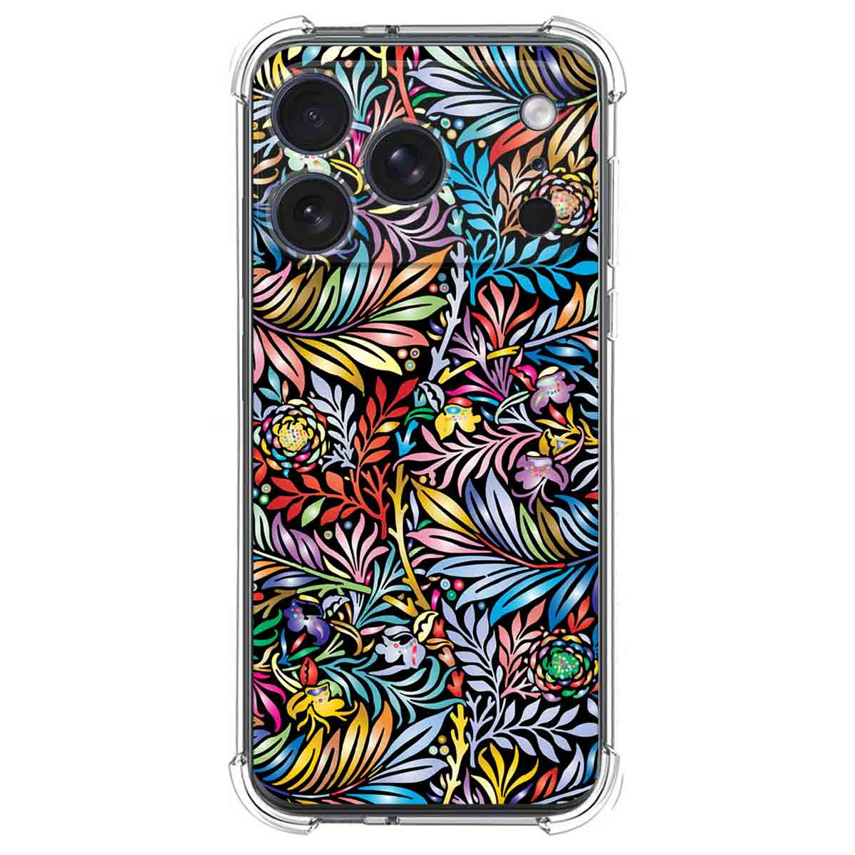 Funda Silicona Antigolpes para Iphone 17 Pro Max (6.9) diseño Flores 04 Dibujos