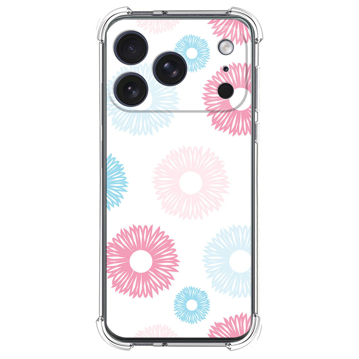 Funda Silicona Antigolpes para Iphone 17 Pro Max (6.9) diseño Flores 06 Dibujos