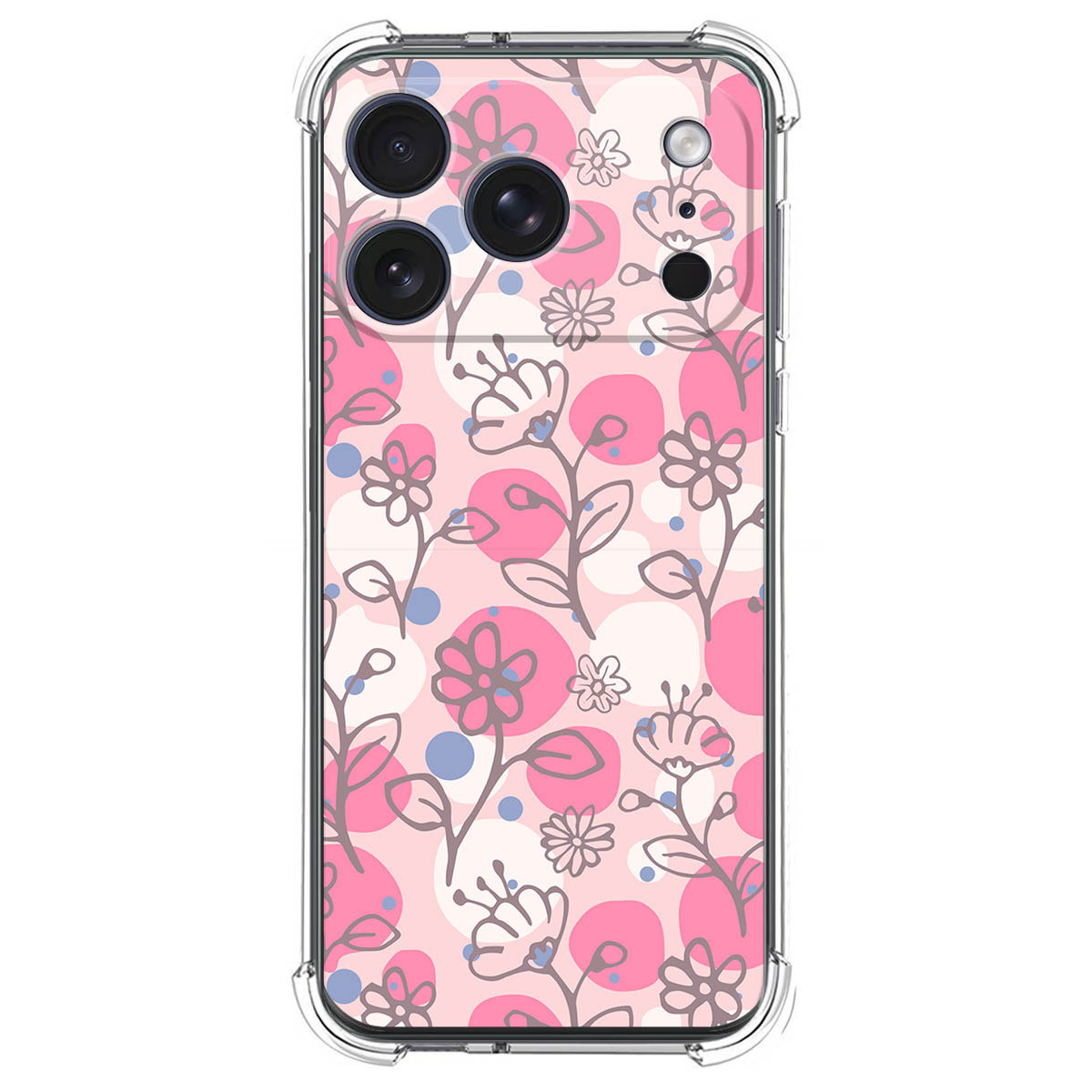 Funda Silicona Antigolpes para Iphone 17 Pro Max (6.9) diseño Flores 07 Dibujos