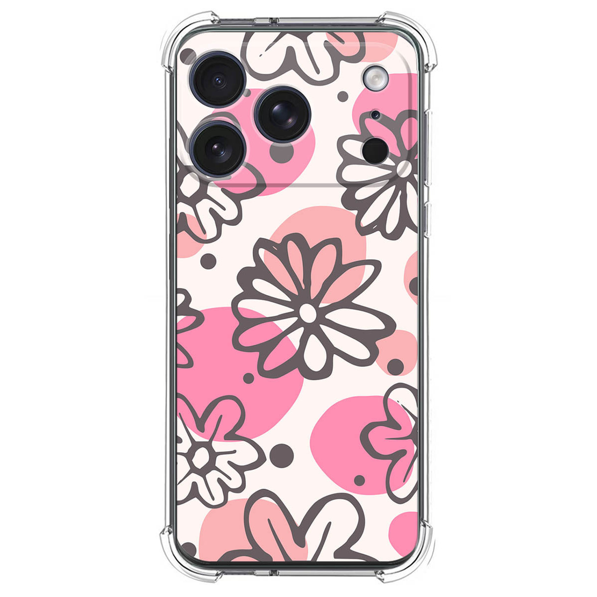 Funda Silicona Antigolpes para Iphone 17 Pro Max (6.9) diseño Flores 09 Dibujos