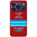 Funda Silicona Líquida Roja para Iphone 17 Pro Max (6.9) diseño Agua Dibujos
