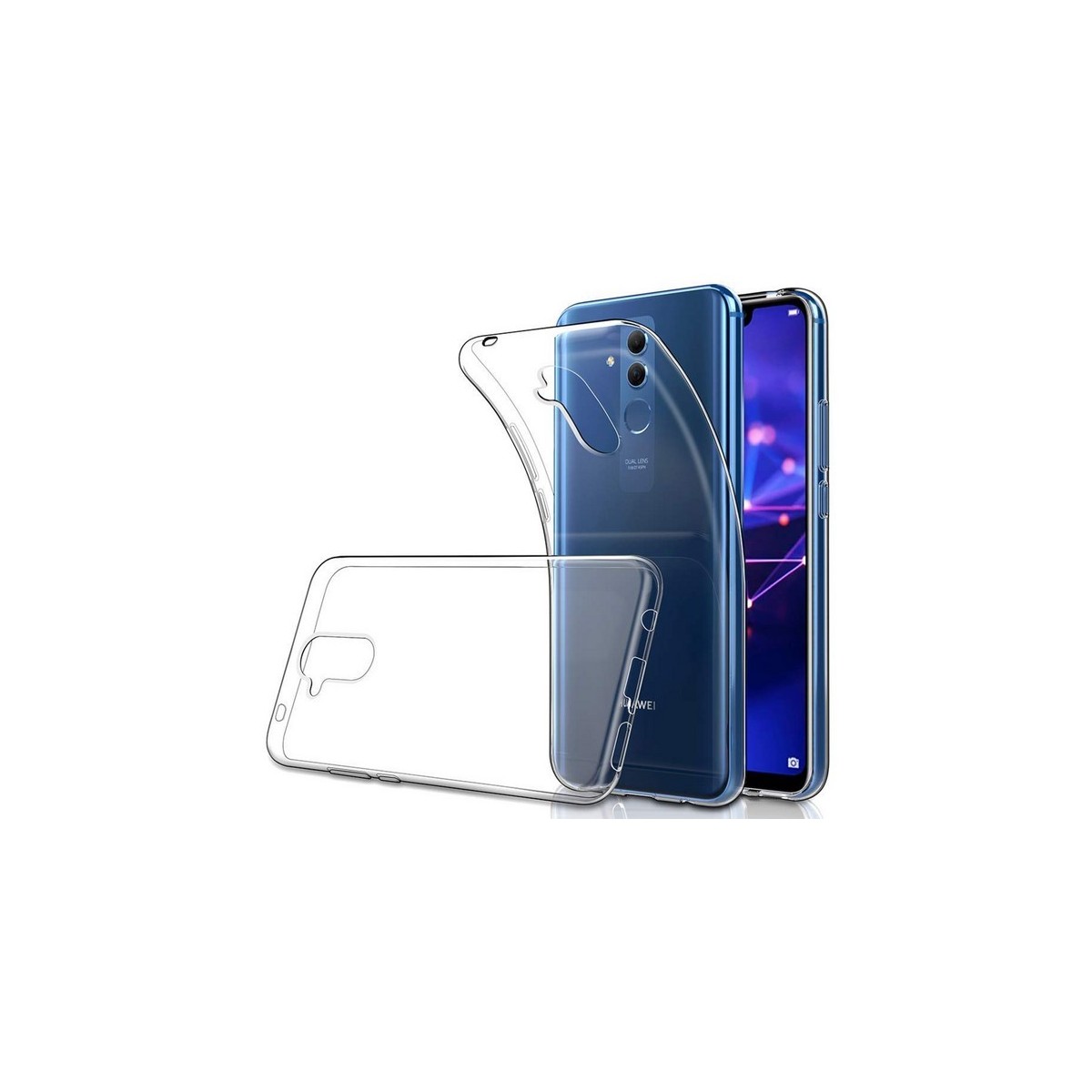 Funda Gel Tpu Fina Ultra-Thin 0,5mm Transparente para Huawei Mate 20 Lite