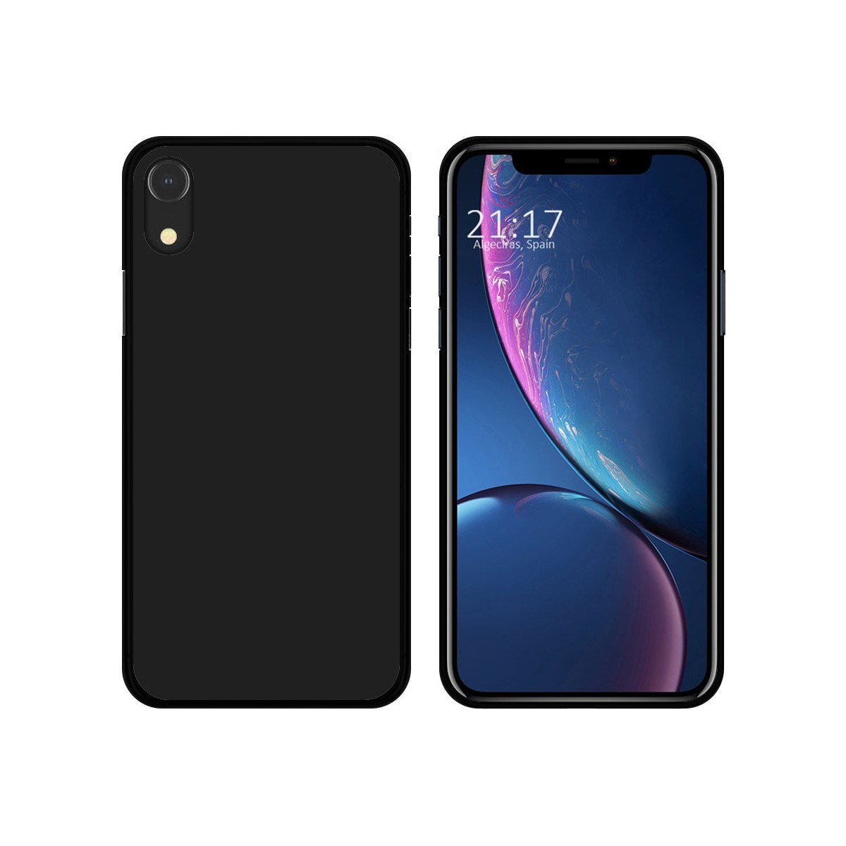 Funda Gel Tpu para Iphone XR Color Negra