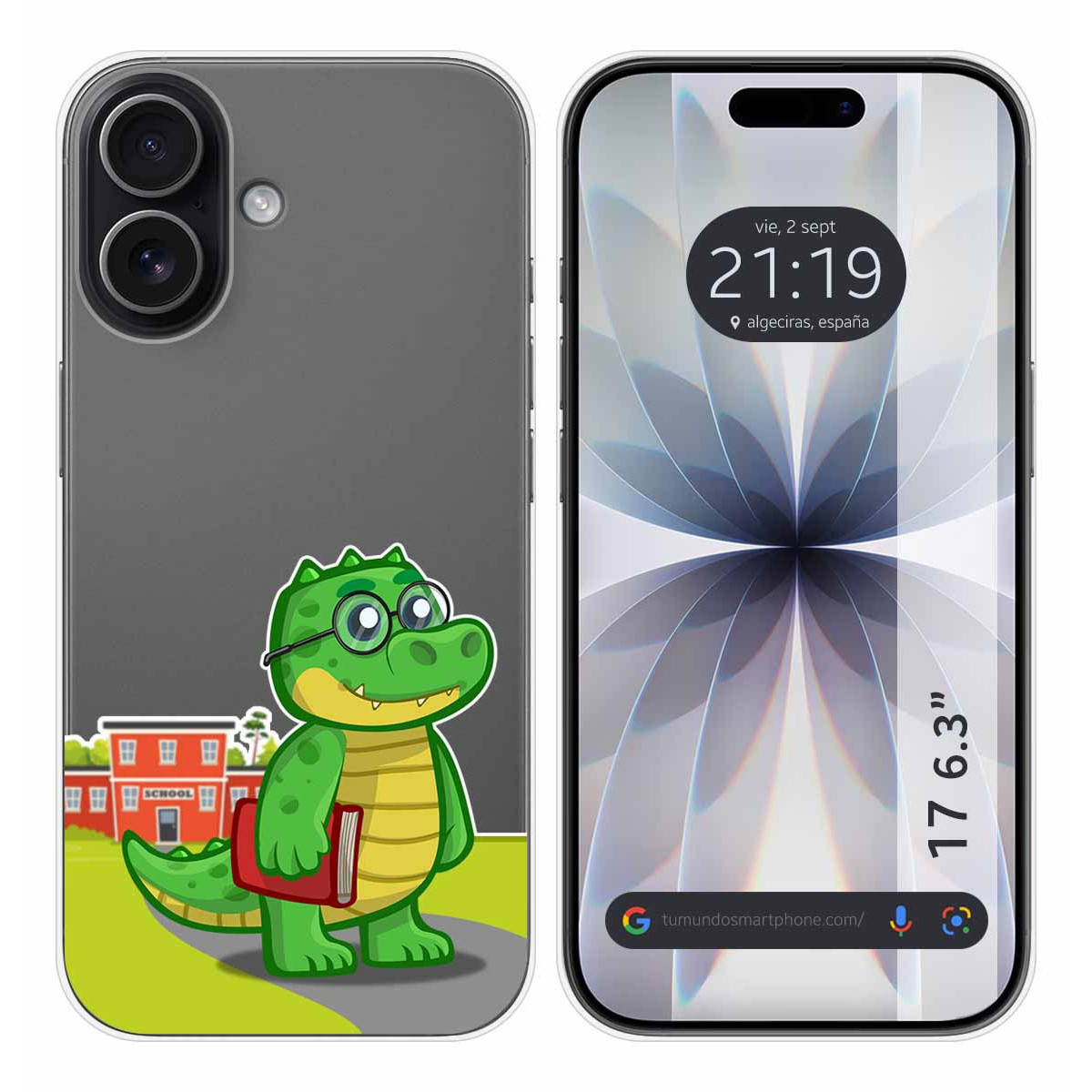 Funda Silicona Transparente para Iphone 17 (6.3) diseño Coco Dibujos