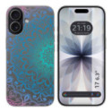 Funda Silicona Transparente para Iphone 17 (6.3) diseño Mandala Dibujos