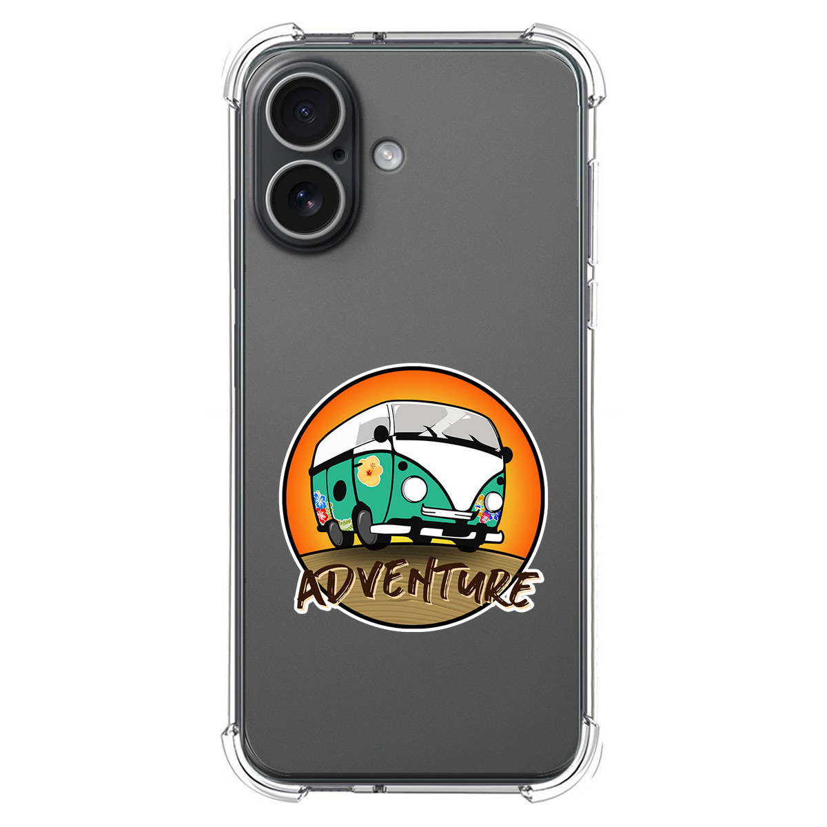 Funda Silicona Antigolpes para Iphone 17 (6.3) diseño Adventure Dibujos